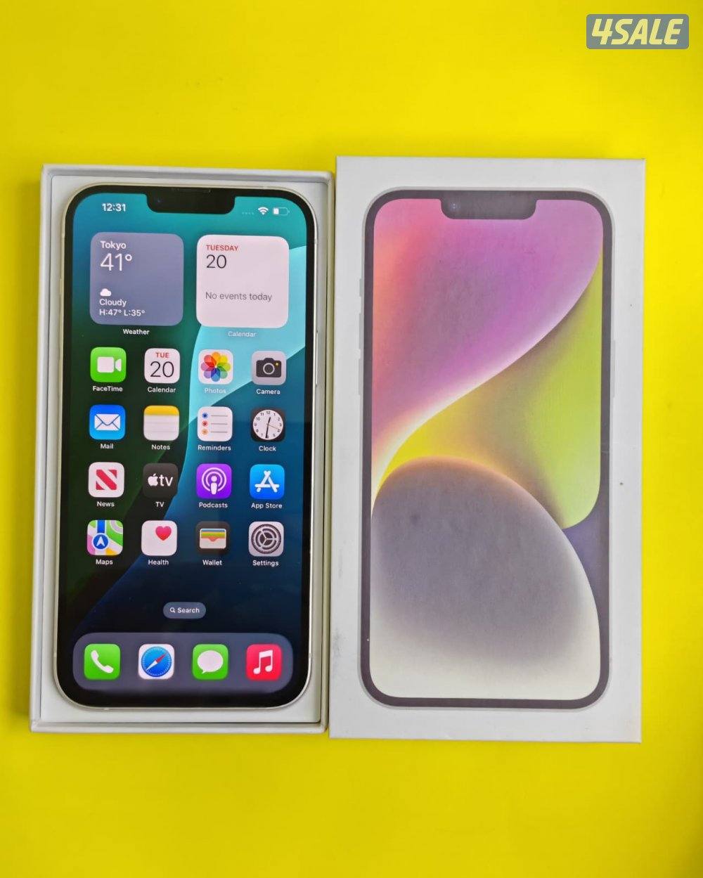 ايفون 14 بلس – 128 جيجا – أبيض iPhone 14 Plus 128GB White – Battery 832