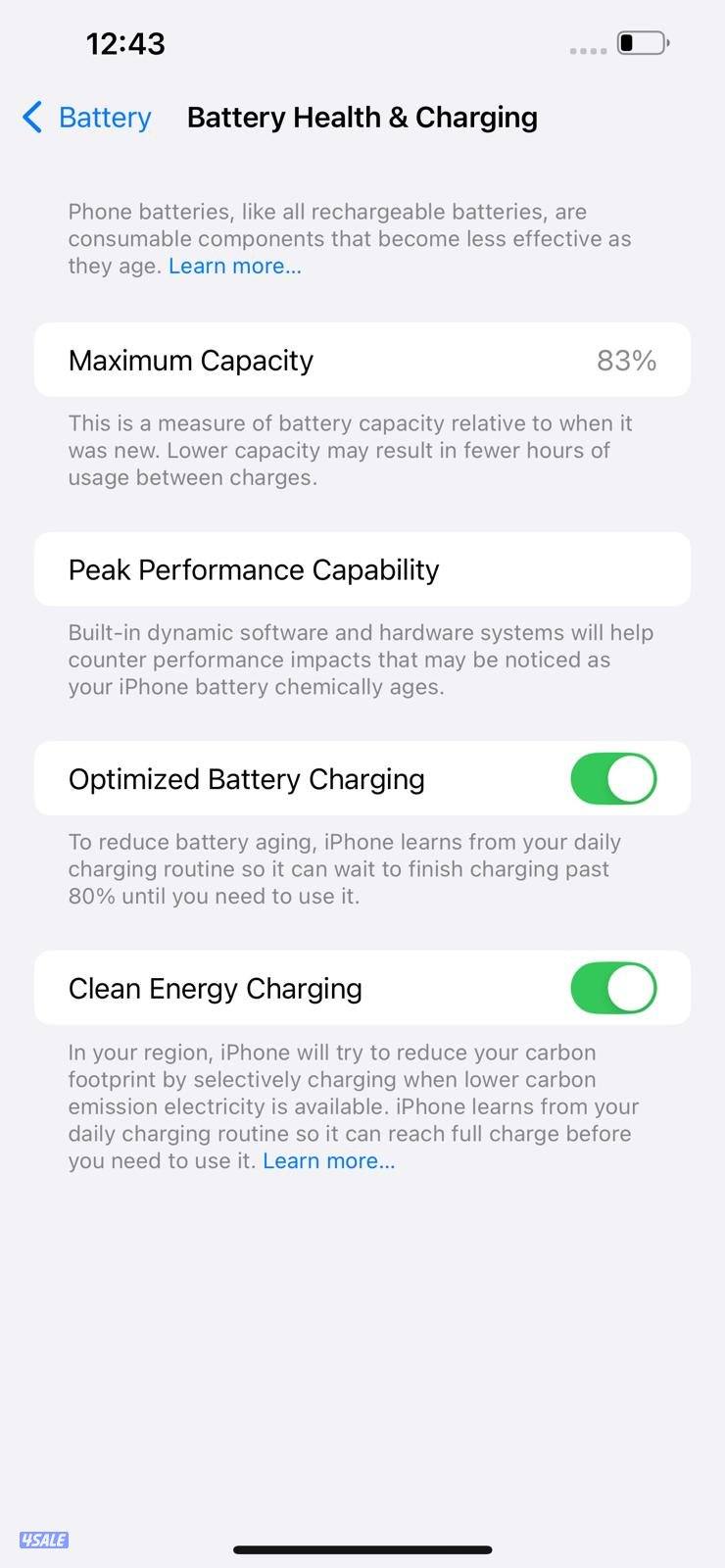 ايفون 14 بلس – 128 جيجا – أبيض iPhone 14 Plus 128GB White – Battery 838