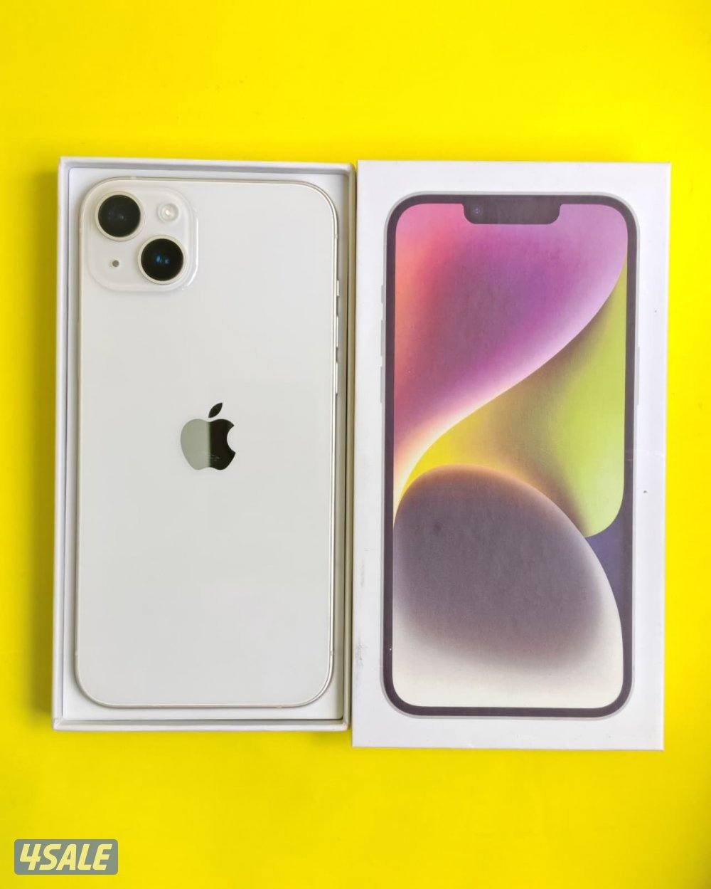 ايفون 14 بلس – 128جيجا – أبيض iPhone 14 Plus 128GB White – Battery 84%0