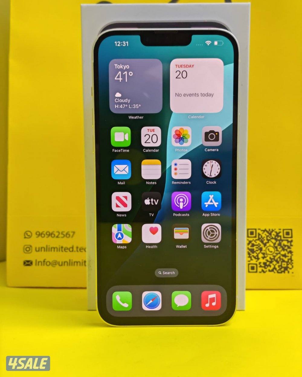 ايفون 14 بلس – 128جيجا – أبيض iPhone 14 Plus 128GB White – Battery 84%10