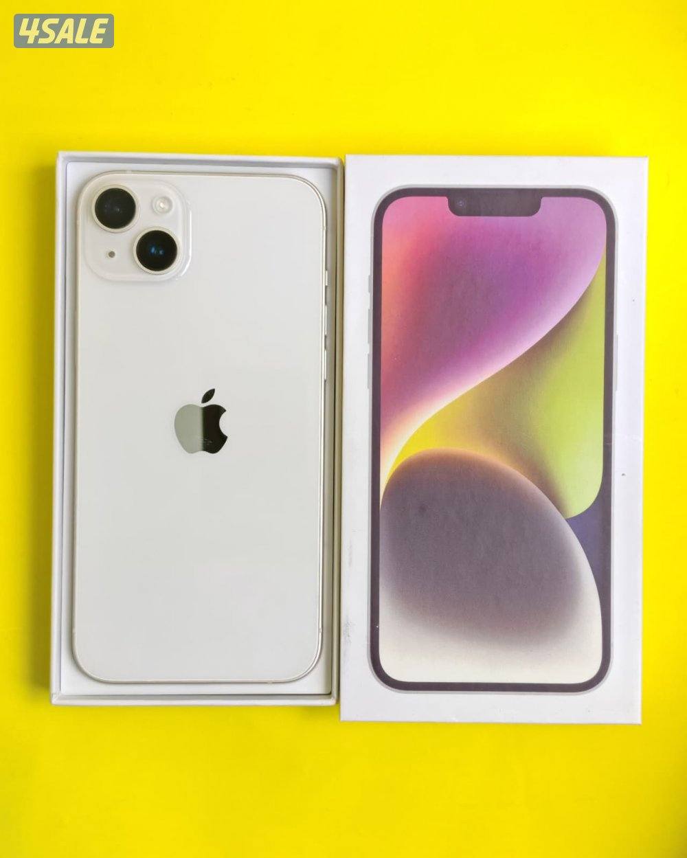 ايفون 14 بلس – 128 جيجا – أبيض iPhone 14 Plus 128GB White –Battery %880