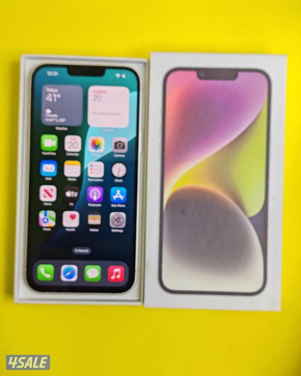 ايفون 14 بلس – 128 جيجا – أبيض iPhone 14 Plus 128GB White –Battery %881