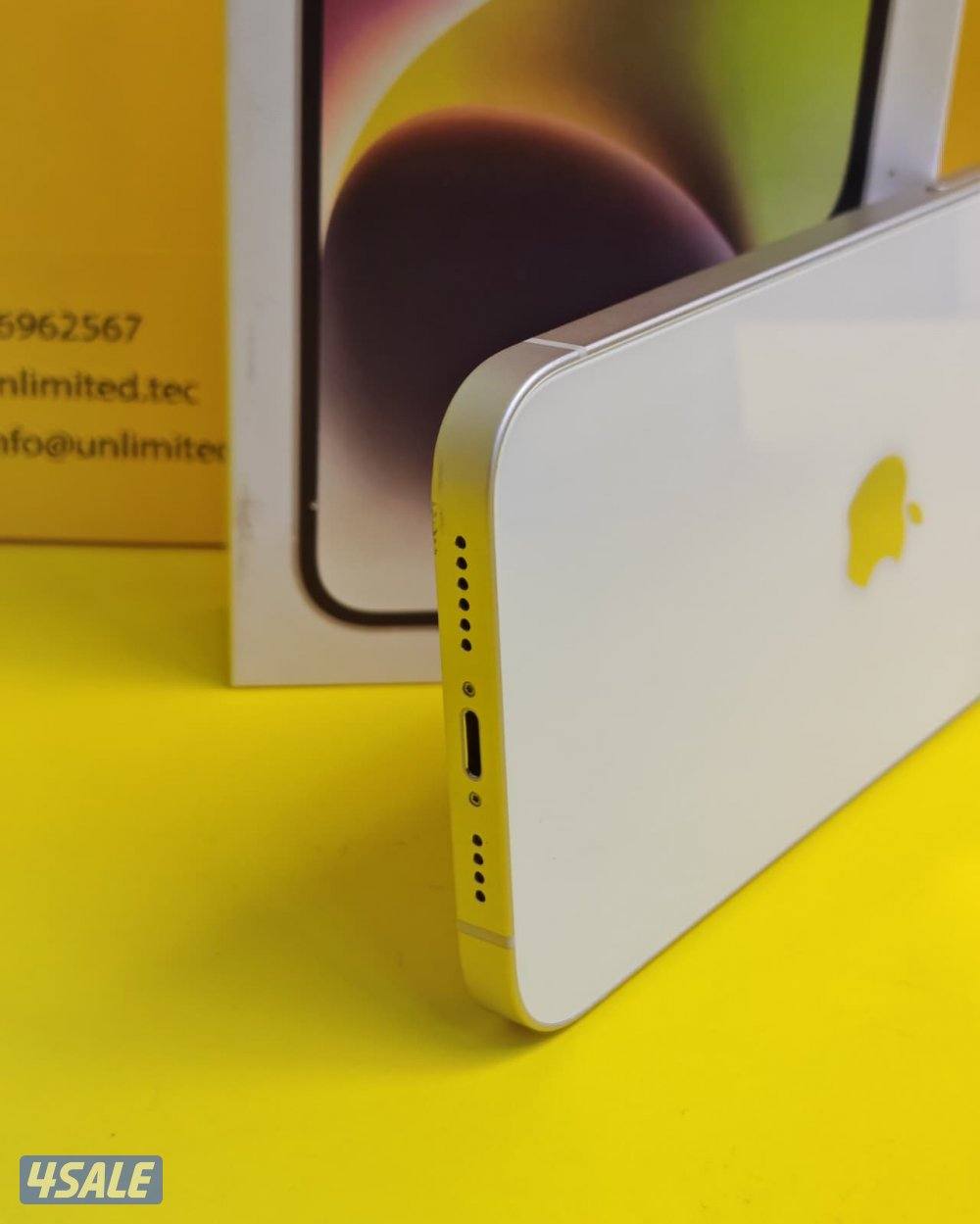 ايفون 14 بلس – 128 جيجا – أبيض iPhone 14 Plus 128GB White –Battery %888