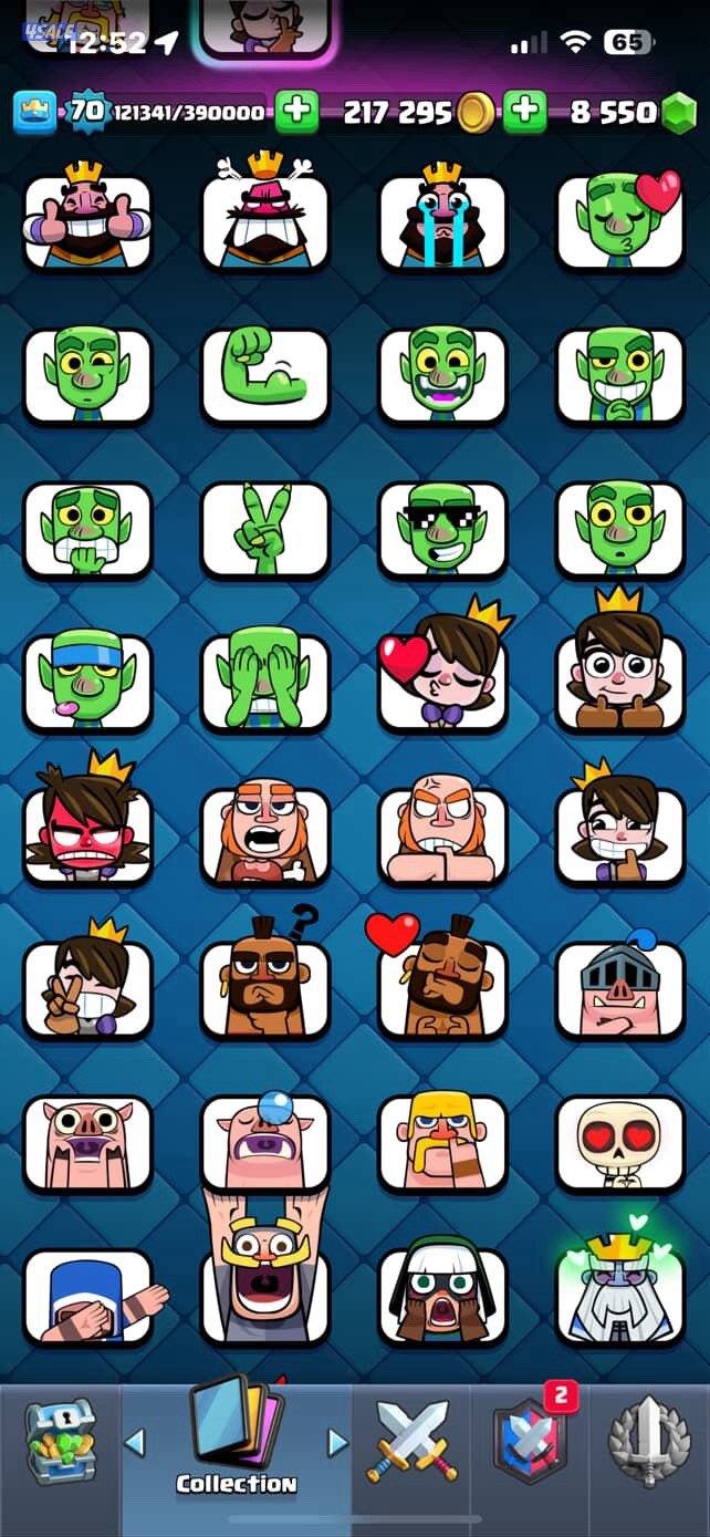 للبيع حساب كلاش رويال لفل ٧٠11