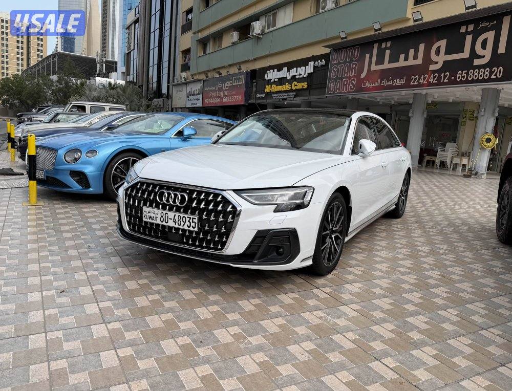 اودي A8L موديل 2024 عداد 21 الف وكالة تحت الكفالة سيرفيس مجاني0