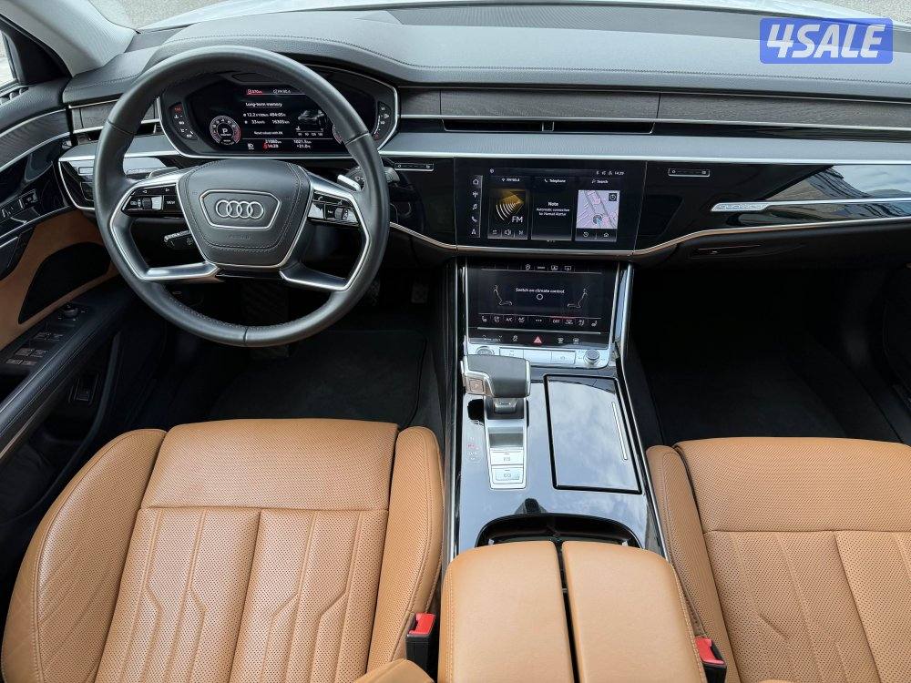 اودي A8L موديل 2024 عداد 21 الف وكالة تحت الكفالة سيرفيس مجاني1