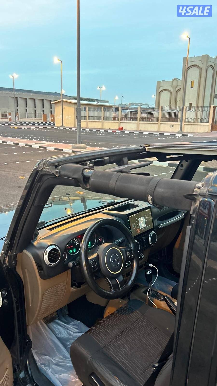 جيب رانجلرصحاري موديل 2012 شد بلد اربع تواير جدد صبع الوكاله4