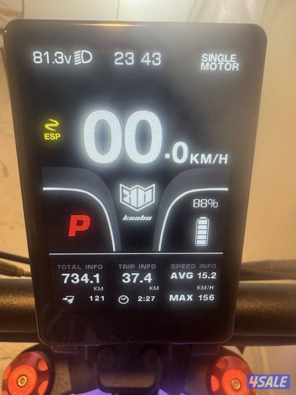 للبيع سكوتر kaboo gtr نظيف شبه جديد1