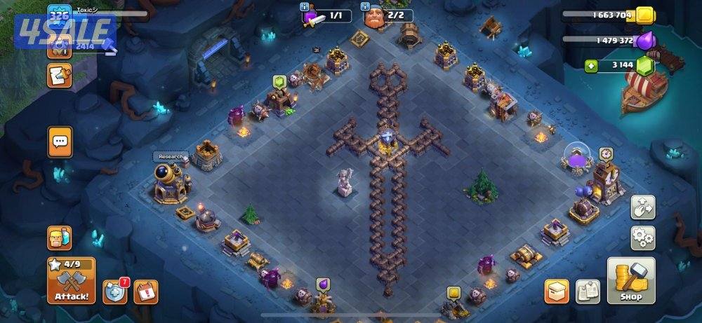 للبيع حساب كلاش اوف كلانس حساب شخصية بيعه سريعه4