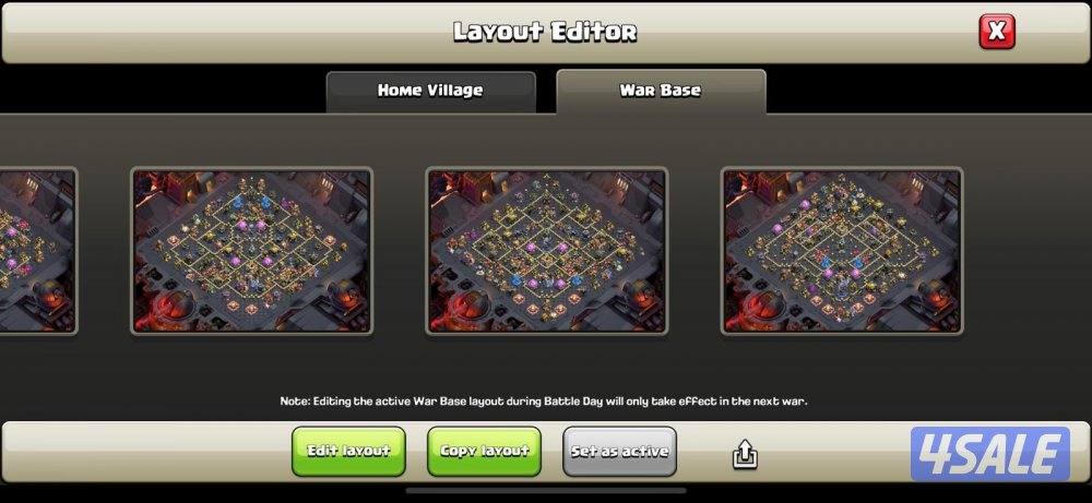 للبيع حساب كلاش اوف كلانس حساب شخصية بيعه سريعه8