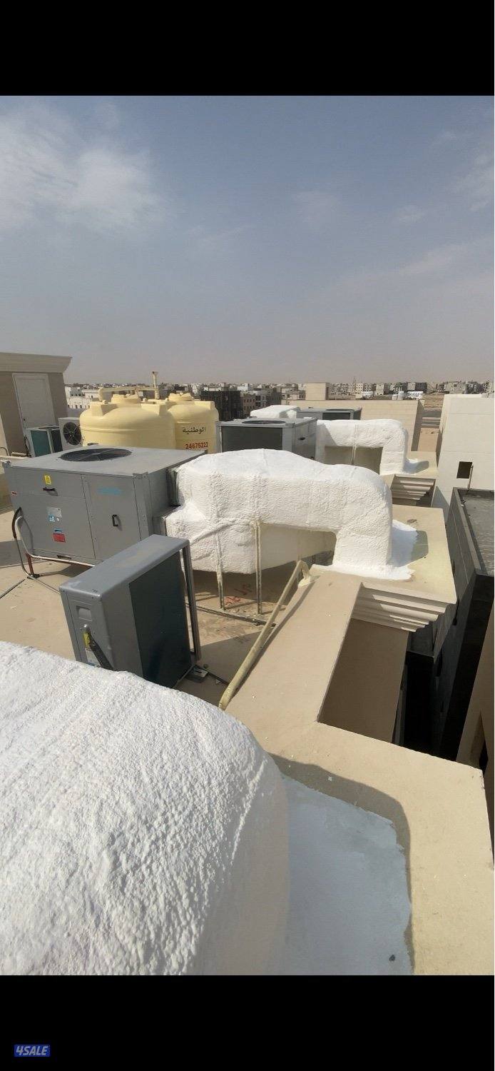 عازل امريكي ( الرش الامريكي فووم) عازل ميه وصوت وحراه4