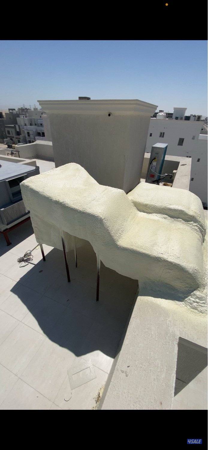 عازل امريكي ( الرش الامريكي فووم) عازل ميه وصوت وحراه5