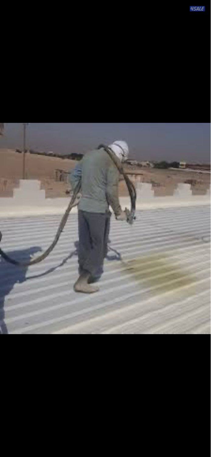 عازل امريكي ( الرش الامريكي فووم) عازل ميه وصوت وحراه15