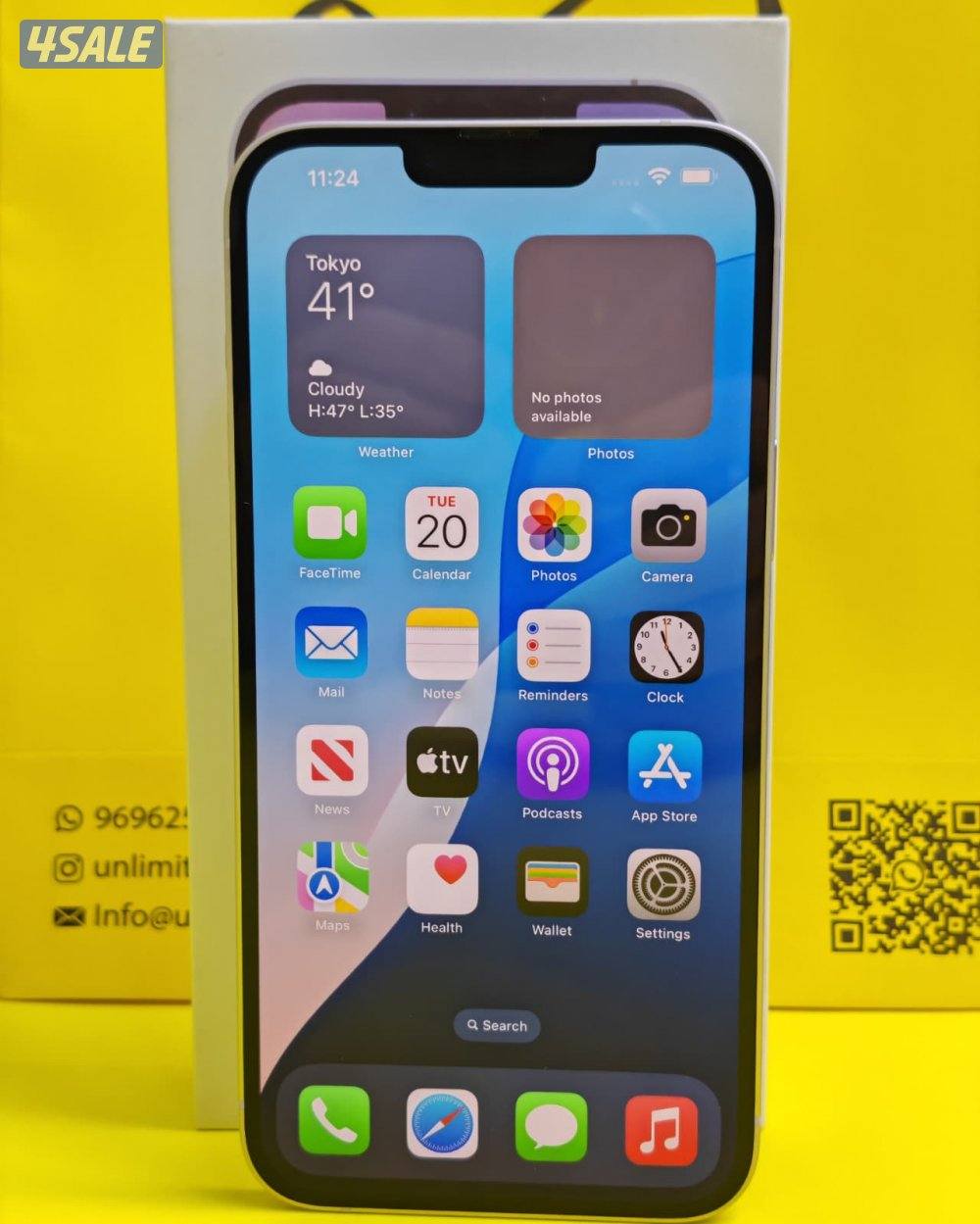 ايفون 14 بلس – 128 جيجا – بنفسجي iPhone 14 Plus 128GB Purple – Battery7