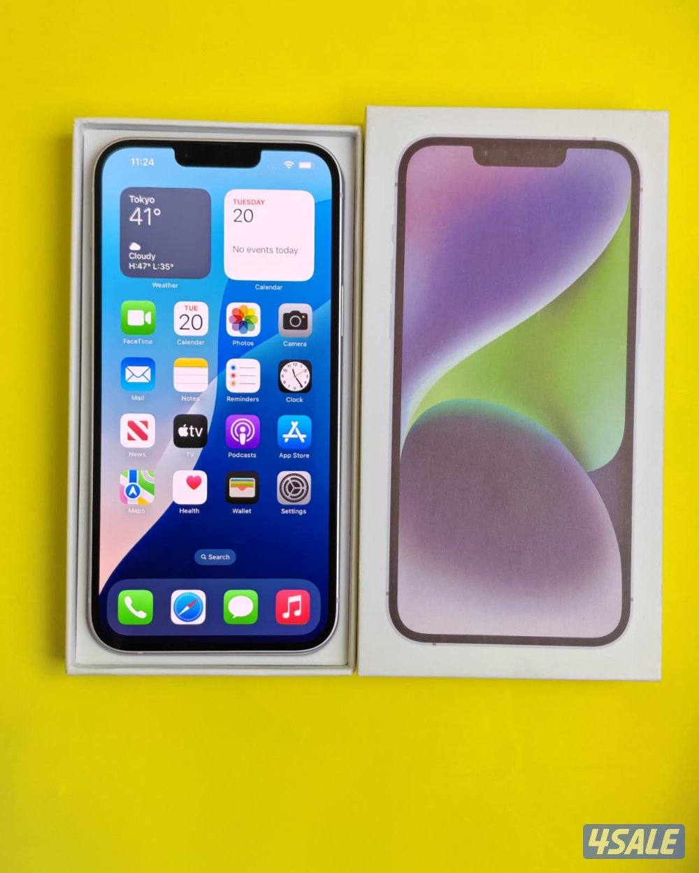ايفون 14 بلس – 128 جيجا – بنفسجي iPhone 14 Plus 128GB Purple – Battery8