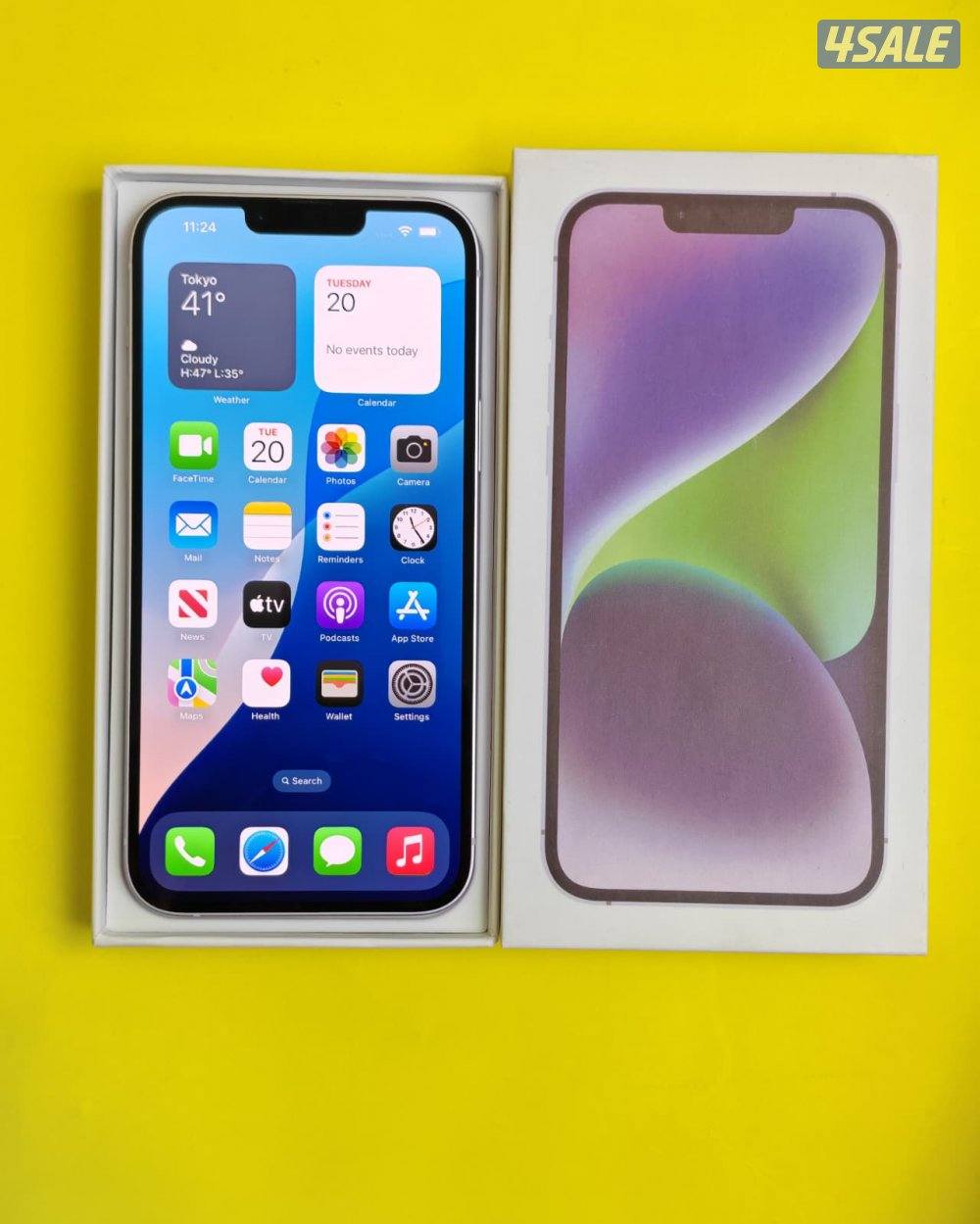 ايفون 14 بلس – 128 جيجا – 84% iPhone 14 Plus 128GB Purple – Battery0