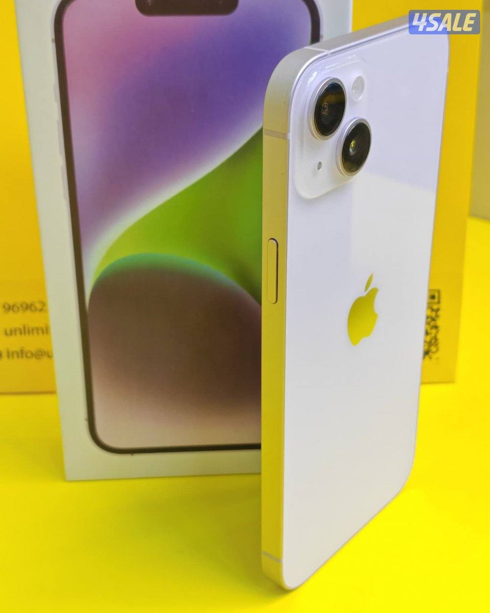 ايفون 14 بلس – 128 جيجا – 84% iPhone 14 Plus 128GB Purple – Battery4