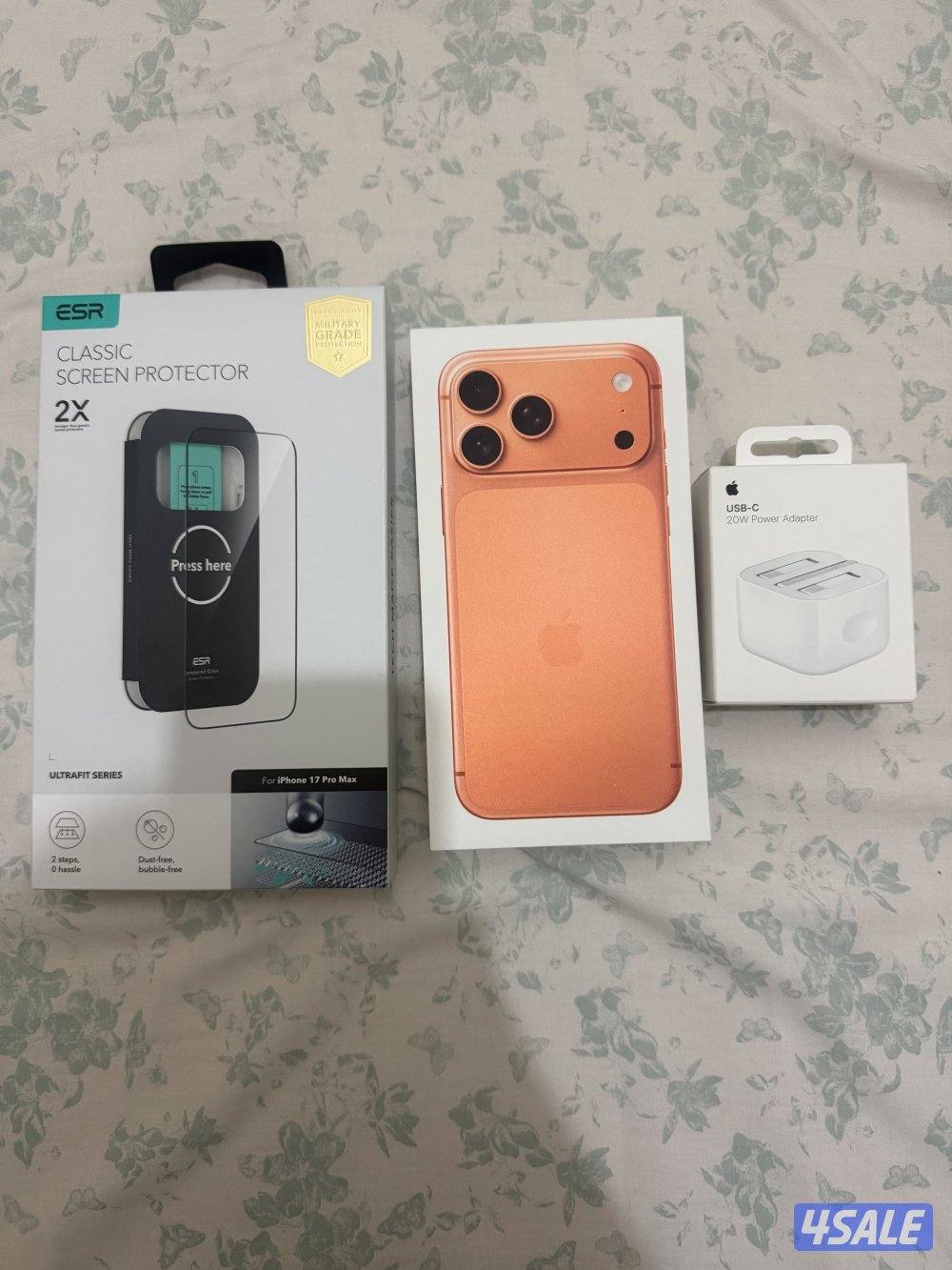 ايفون17 برو ماكس نسخة الشرق الاوسط 256 جيجا اللون البرتقالي جديد2