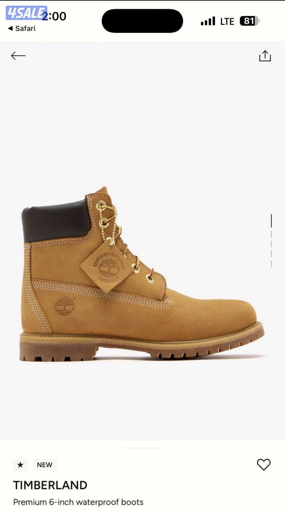 تمبرلاند أصلي جديد مقاس 42 يلبس 431