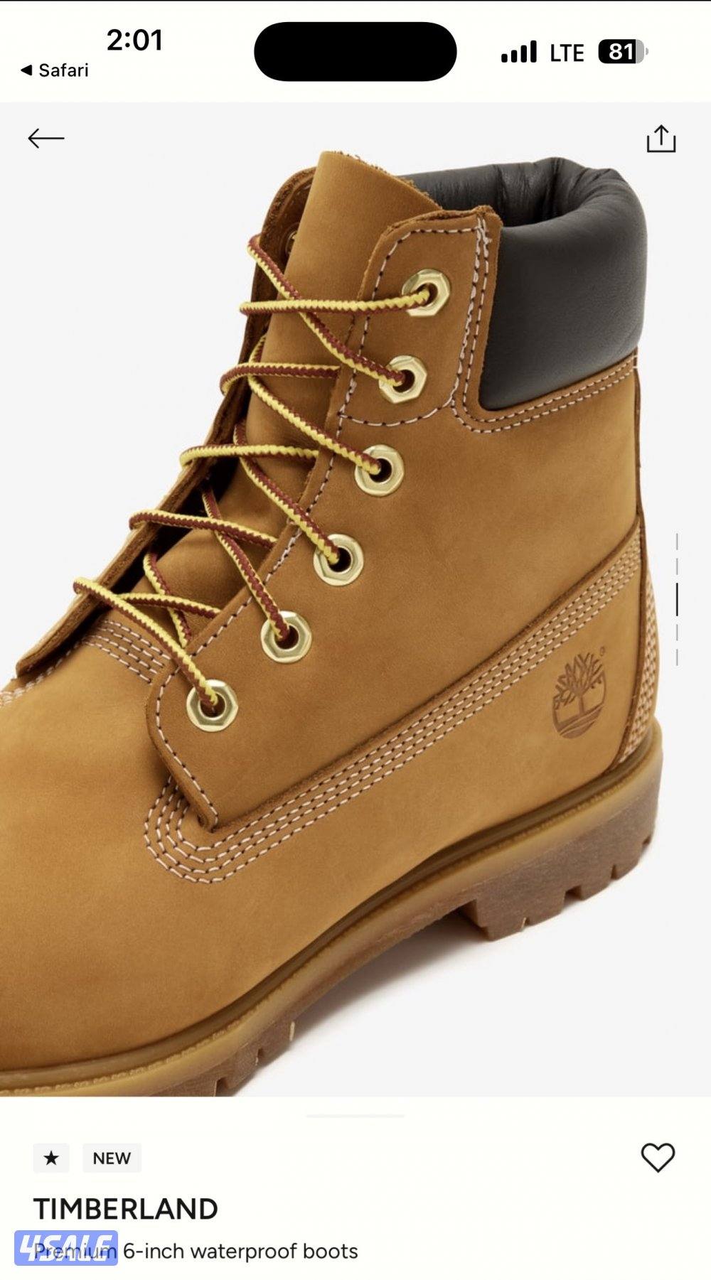 تمبرلاند أصلي جديد مقاس 42 يلبس 432