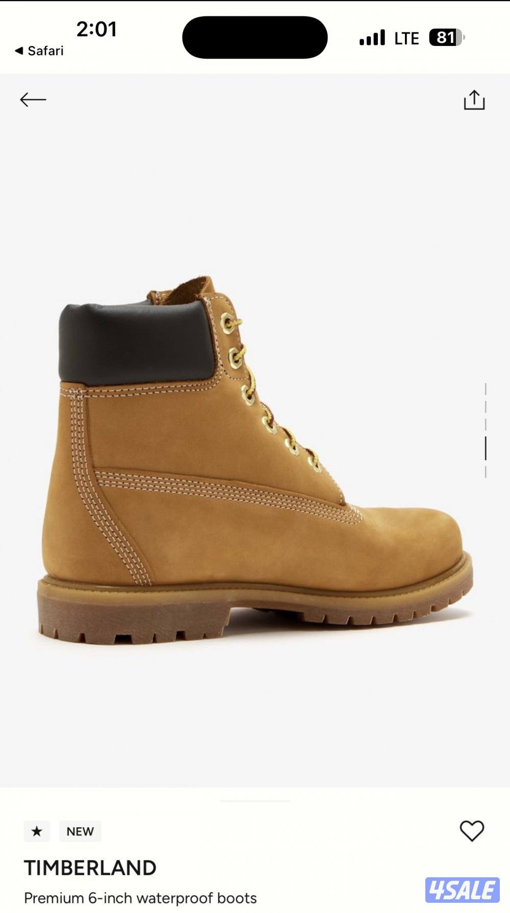 تمبرلاند أصلي جديد مقاس 42 يلبس 434