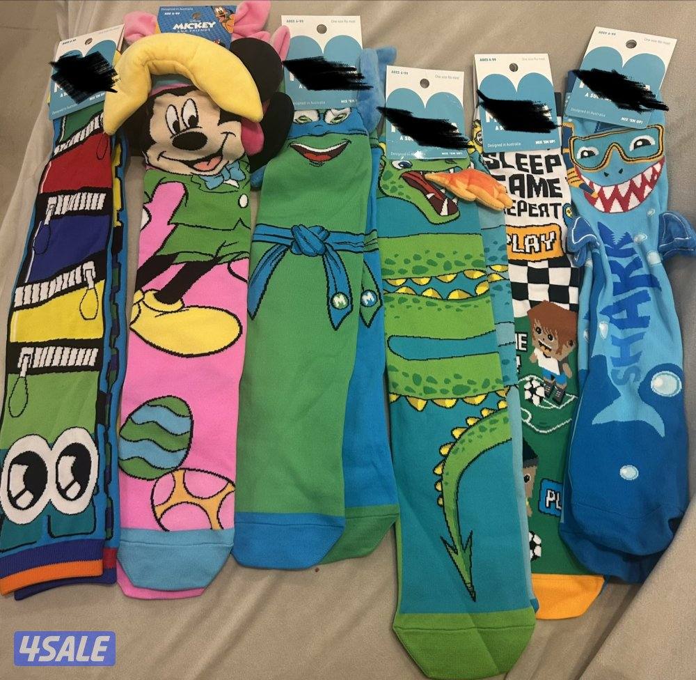 جوارب اطفال وكبار شخصيات جميلة1