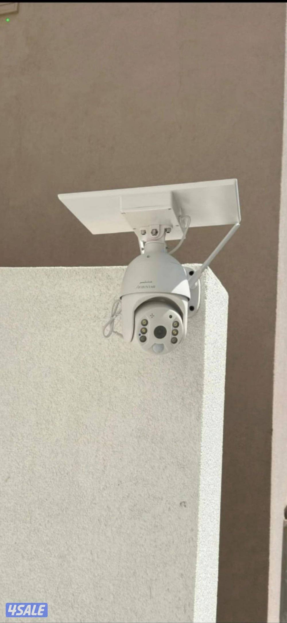 كاميرا طاقه شمسيه متحركه بجميع الاتجاهات صوت وصوره سبيكر مايك1