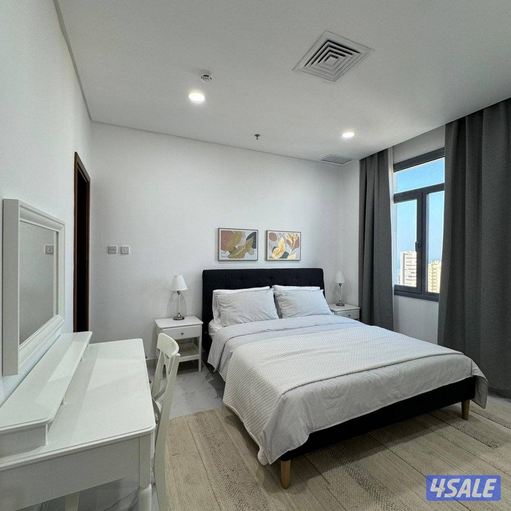 شقة مفروشة إطلالة بحرية ( أول ساكن ) للإيجار في بنيد القار3