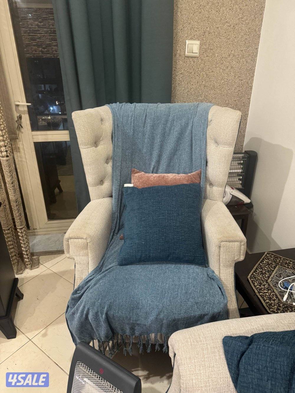 طقم كنب طاوله طعام كرسي استرخاء تلفزيون6