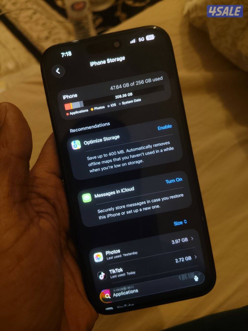 Iphone 15 pro max 256 GB Battery And Display Change Good Condition3