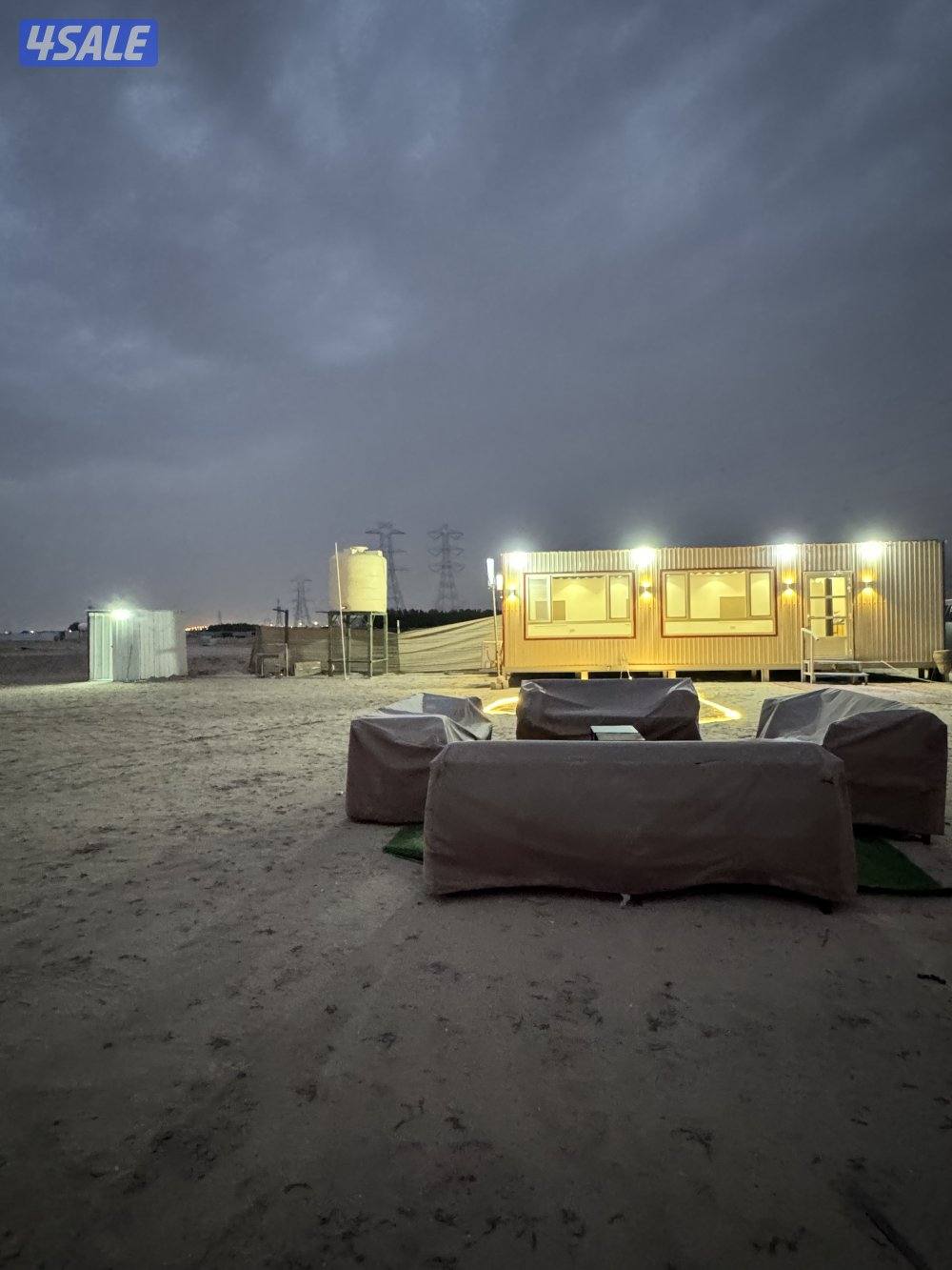 للبيع شاليه ثابت جديد دوانيه ١٠ طول فى ٥ عرض جبس بورد كامل0