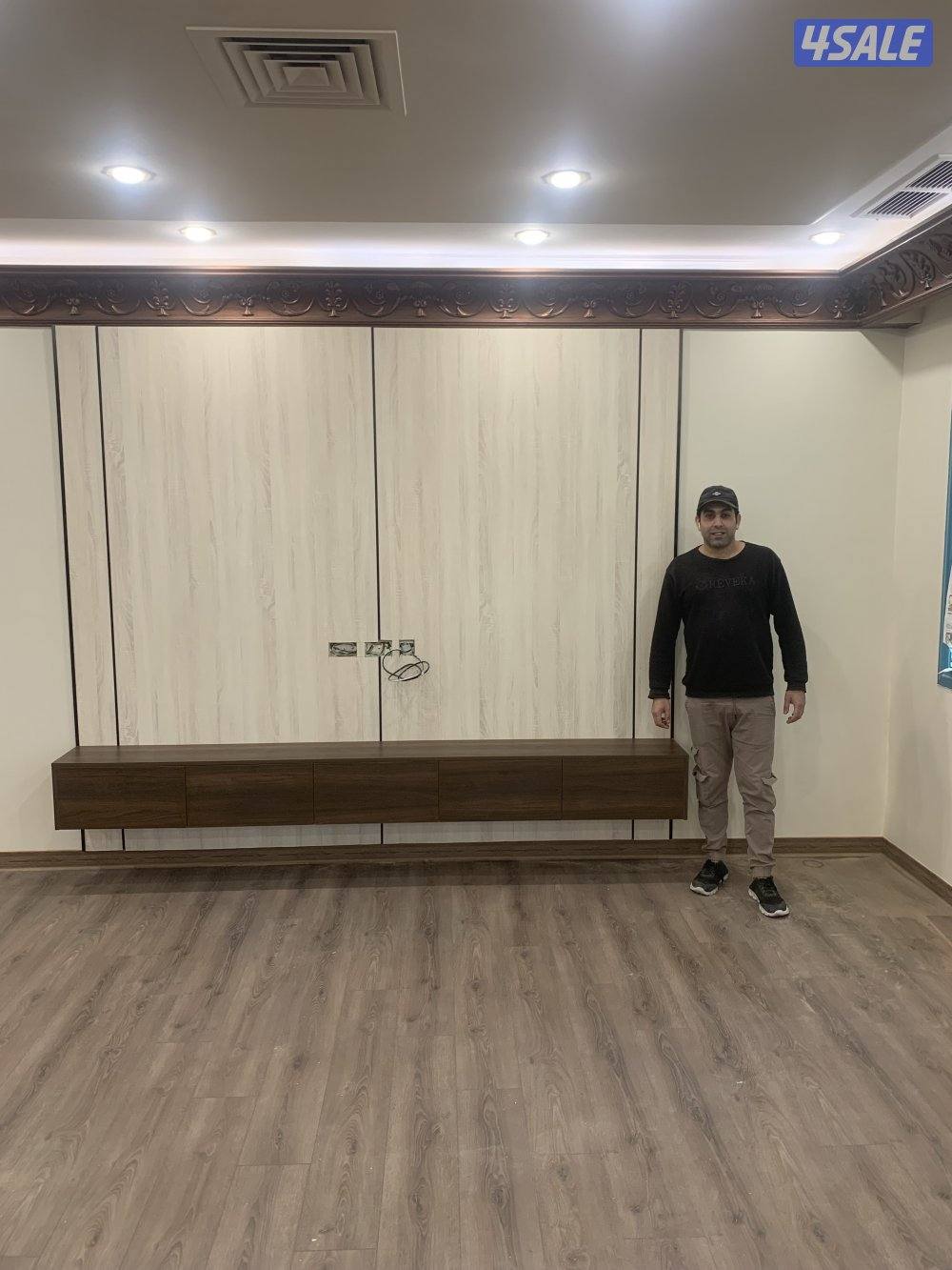 جميع الاصباغ والديكورات الداخلية والأخشاب وجبس بورد بجوده عاليه جدا0