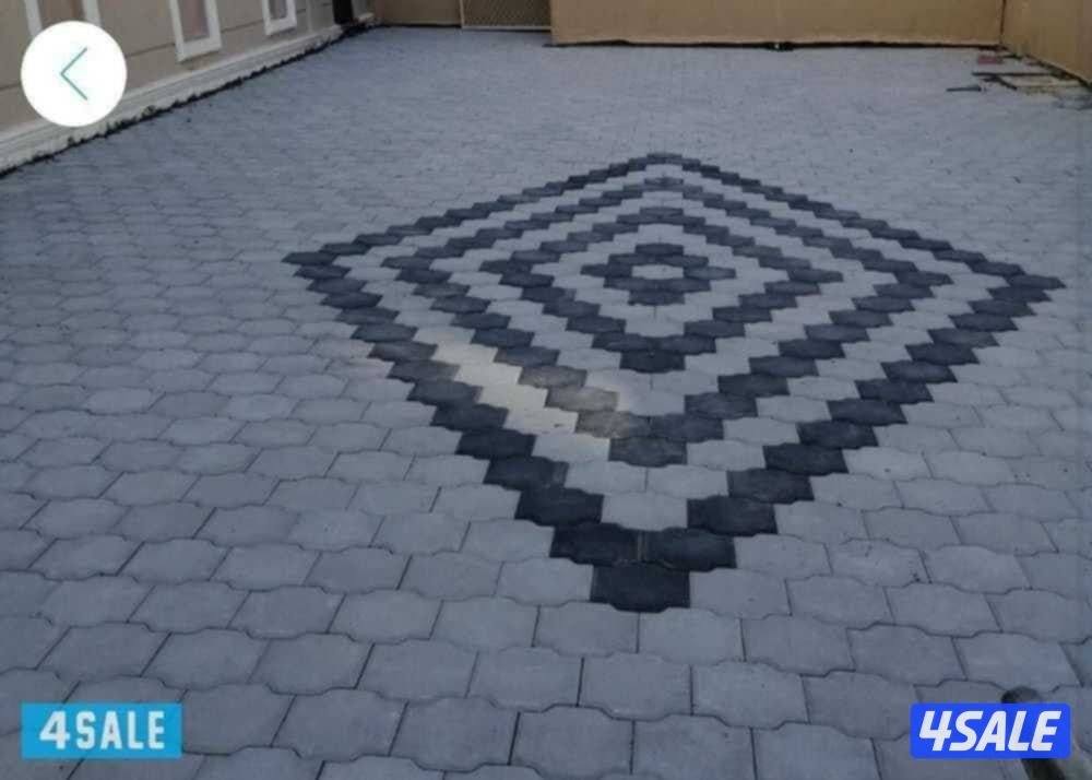 معلم بلاط متداخل وكربستون وكاشي ومصفت سيارات وصبت موزاييك ارضيات7