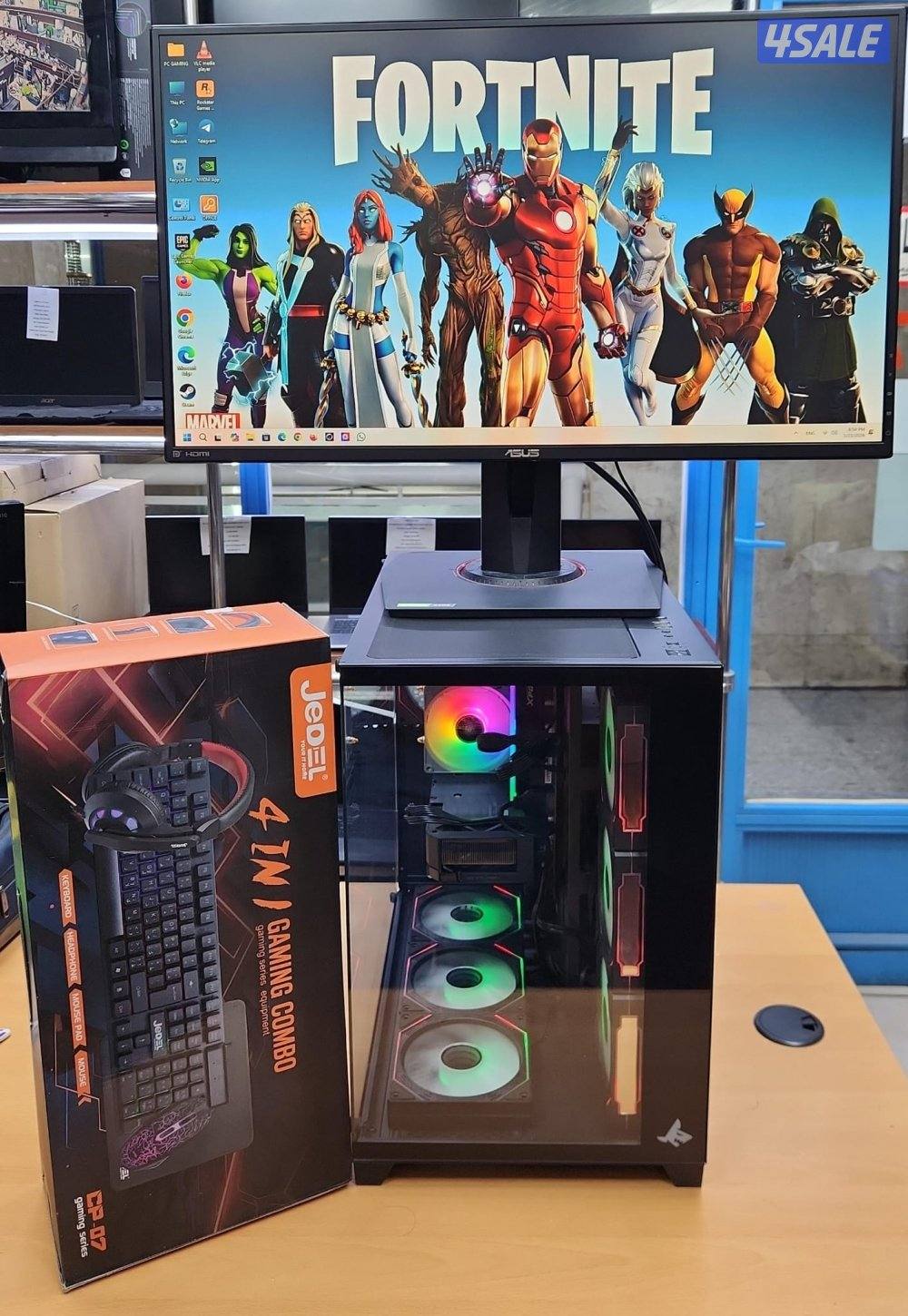 للبيع بي سي جيمنقCore i5 13Gen/16GB DDR4/ 1TBSSD /4060RTX 8 GB0