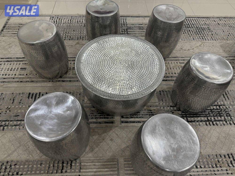 للبيع طاوله الومنيوم و6 كراسي0