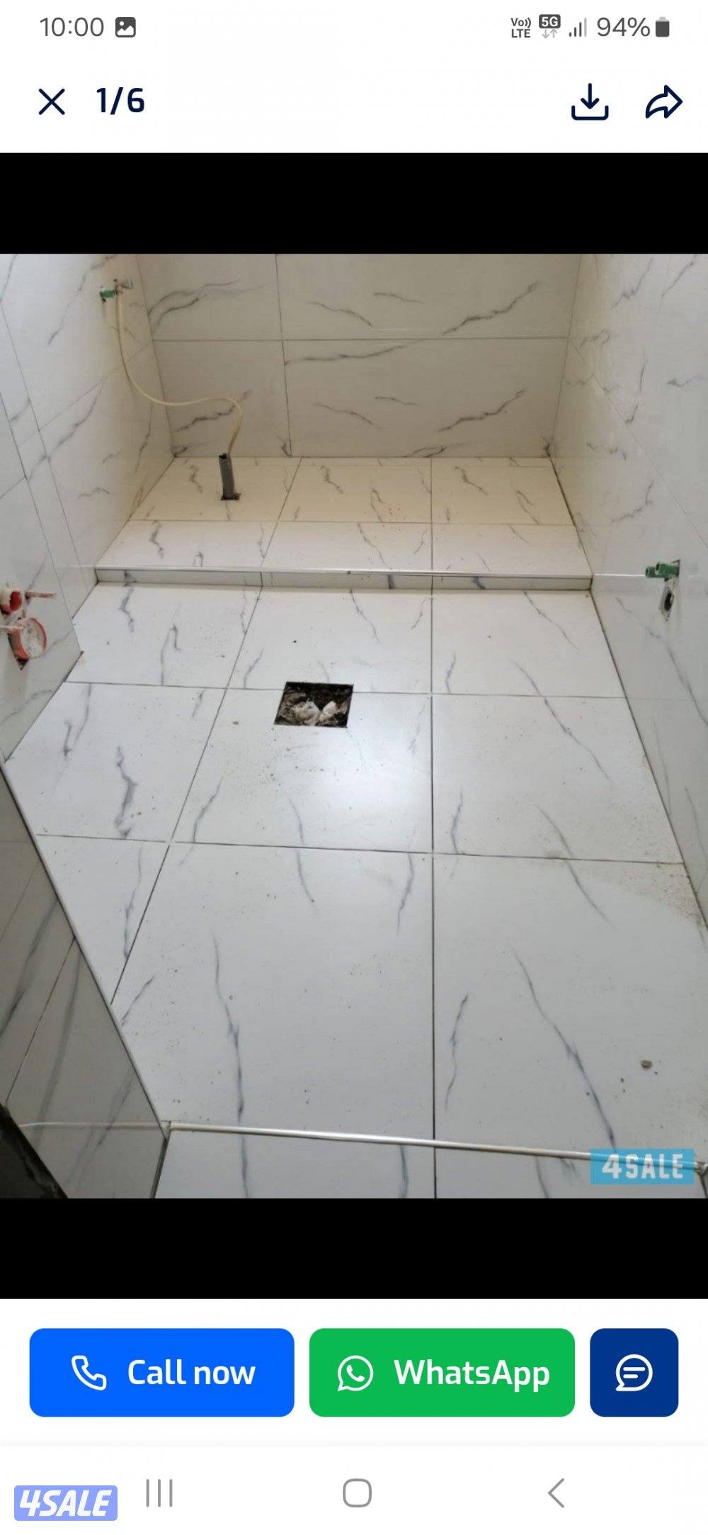 قاسم علي سراميك تكسير تركيب حمام مطبغ ارضيات ارخام باب شباك تكسير طوفه3