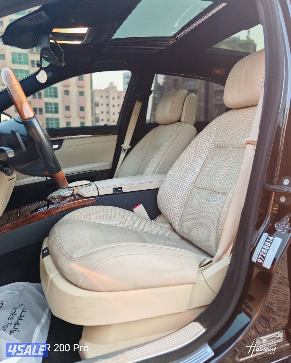 Mercedes class2012اسودمن داخل ابيض كامل4