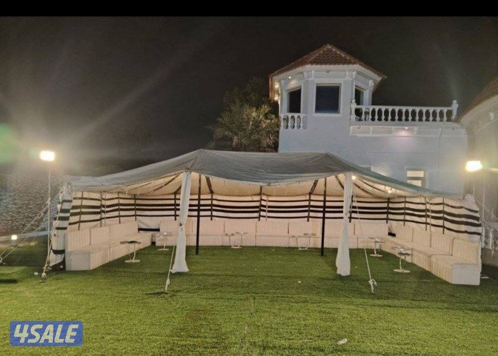 تأجيرخيم كراسي وطاولات كنفات دفايات قهوجية بيت شعر3