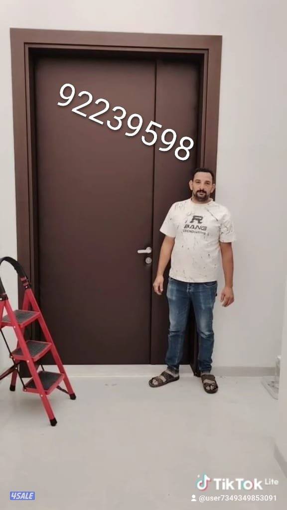 اعمال ديكورات وابواب عازل و  جبسم بورد وصبغ6