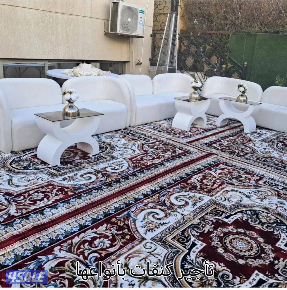 تأجير كنفات وكراسي وطاولات دفايات قهوجية خيمه بيت شعر3