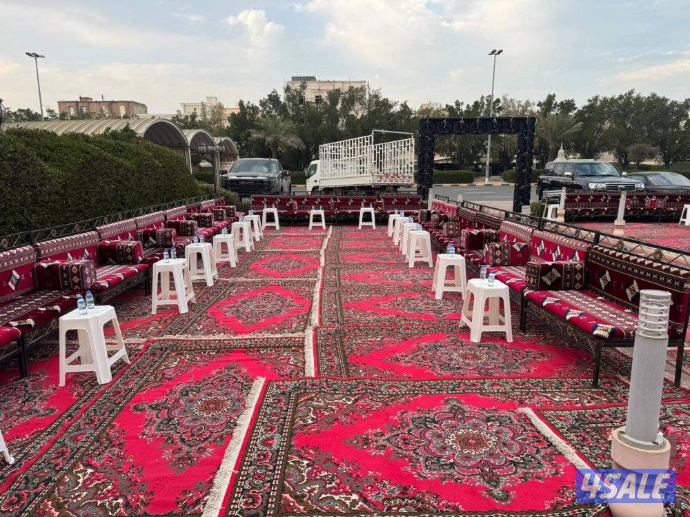 تأجير كنفات وكراسي وطاولات دفايات قهوجية خيمه بيت شعر4