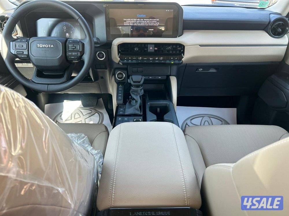 تويوتا برادوTURBO-V4.TX موديل 2026 اصفار  وارد الساير.شاشة8بوصة5