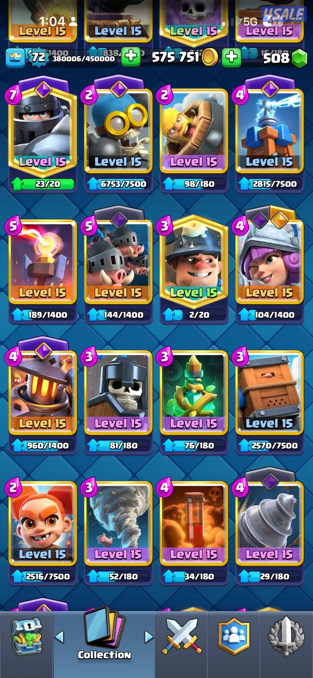 حساب كلاش رويال للبيع لفل 726