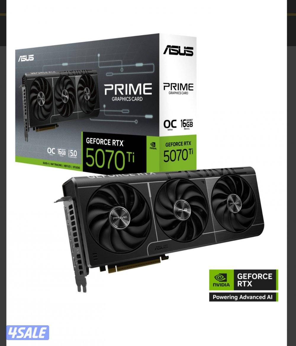 كرت شاشه أنفيديا RTX 5070 TI اسوس برايم0