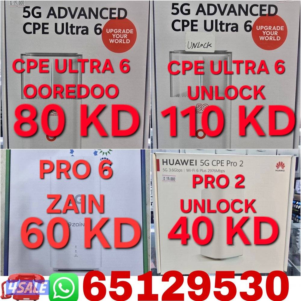 5G ROUTERS AVAILABLE0