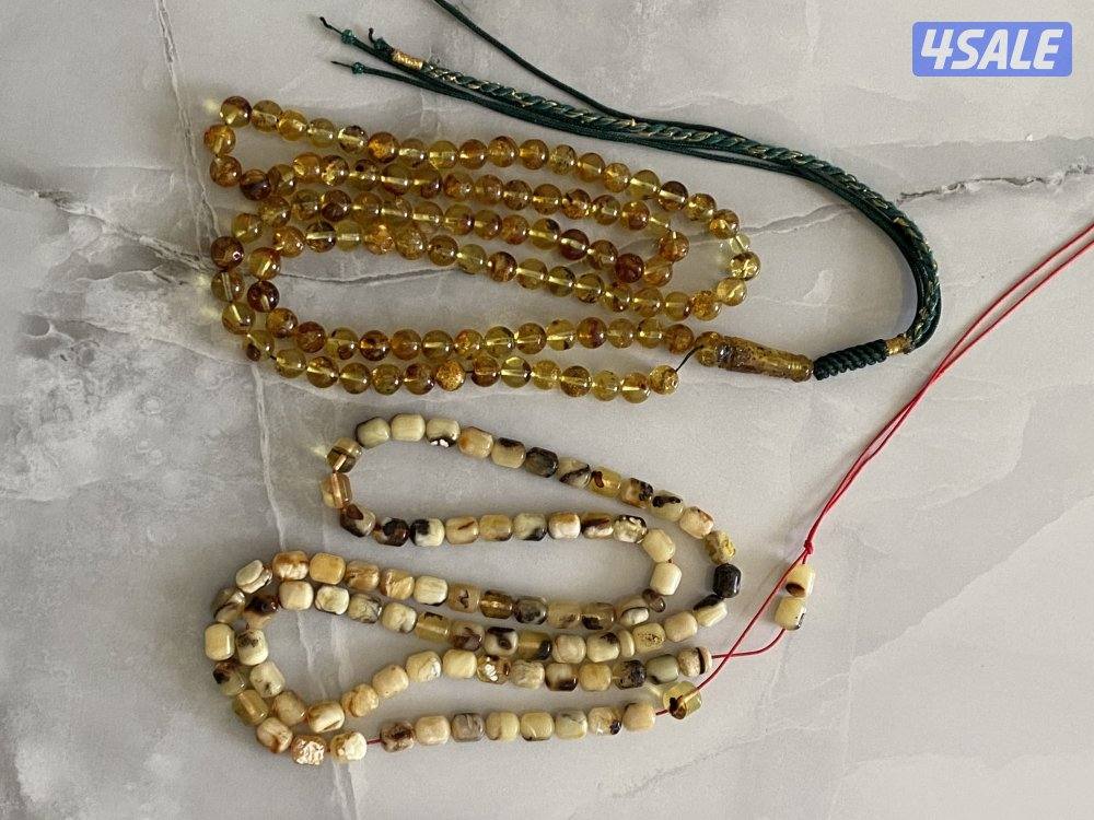 للبيع مسباحين و٨ عقود و٣ أساور كهرب1