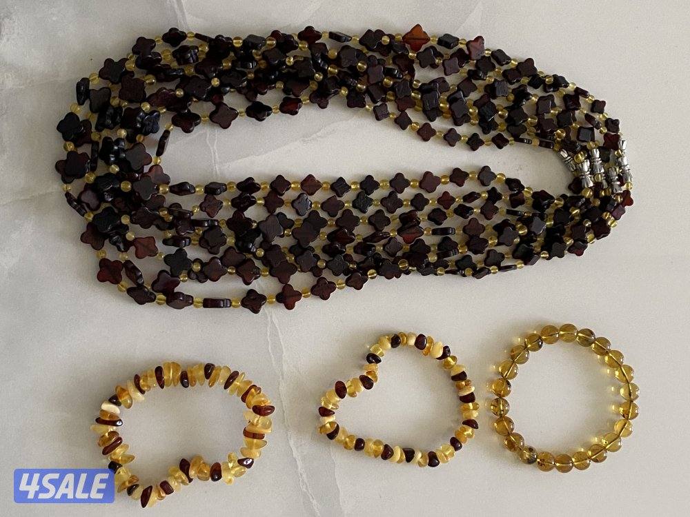 للبيع مسباحين و٨ عقود و٣ أساور كهرب2