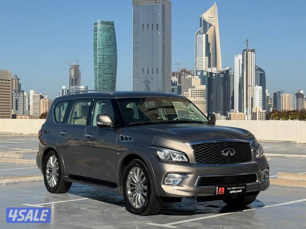 انفينيتيQX80 موديل2016 عداد81الف وارد البابطين سيرفس منتظم0
