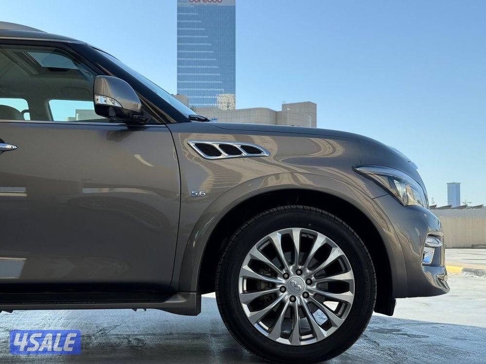 انفينيتيQX80 موديل2016 عداد81الف وارد البابطين سيرفس منتظم4
