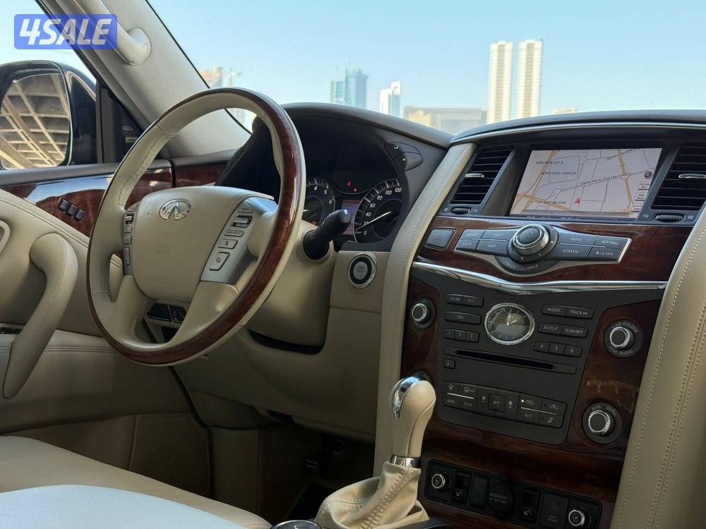 انفينيتيQX80 موديل2016 عداد81الف وارد البابطين سيرفس منتظم12